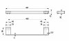 KFA wieszak ręcznikowy 45 cm GUN METAL GREY 86403561
